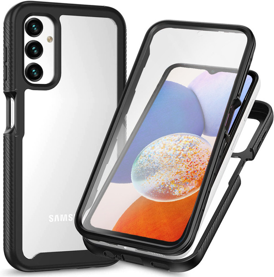 Case for Samsung Galaxy A14 4G/5G, Shockproof, with film, black