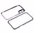 Case for iPhone 16, Magnetic Dual Glass, purple