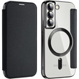 Flip case for Samsung Galaxy S22 5G, RFID Wallet MagSafe CamShield, black