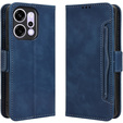 Flap case for Oppo Reno 14, Card Slot, wallet, navy blue