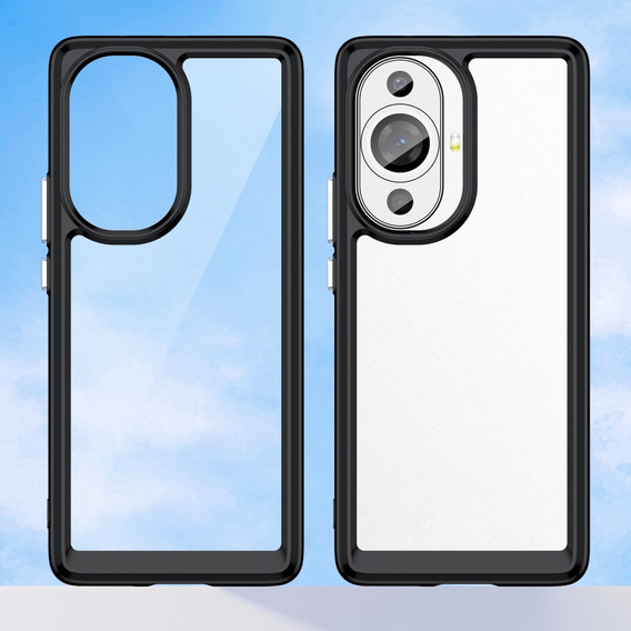 Case for Huawei Nova 11 Pro, Fusion Hybrid, transparent / black