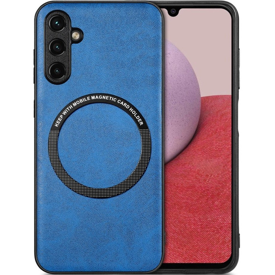 Case for Samsung Galaxy A14 5G, Leather Hybrid MagSafe, blue