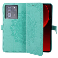 Flip case for Xiaomi 13T / 13T Pro, Mandala, green