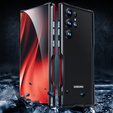 Case LUPHIE for Samsung Galaxy S23 Ultra, Armor Bumper, black / red