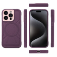 Case for iPhone 15 Pro Max, ERBORD Armor Mag, maroon