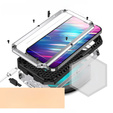 Case for iPhone 14 Pro, R-JUST CamShield Slide, armoured, silver / black