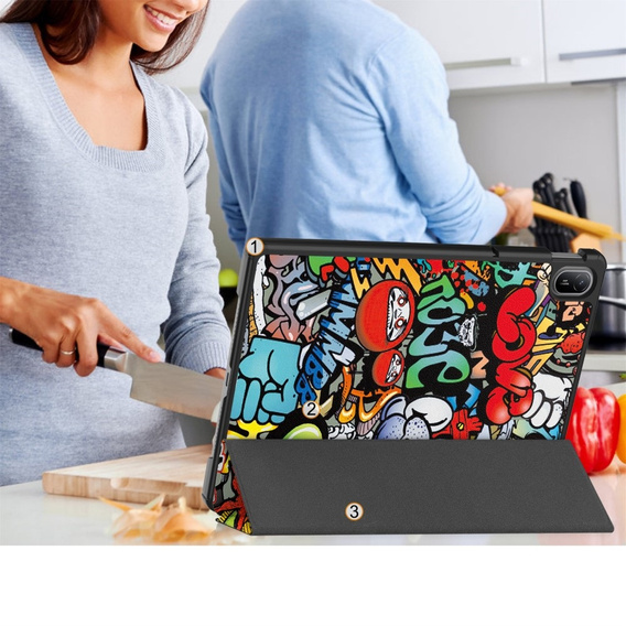 Case for Huawei MatePad SE 11 2024, Smartcase, graffiti