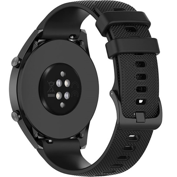 Silicone strap for Huawei Watch GT Runner / GT 3 46mm, Black