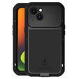 Love Mei Case for iPhone 14, armored with glass, black