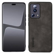 Case for Xiaomi 13 Lite, ERBORD Business, with metal plate for car mounts, grey