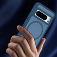 Case with frame for Google Pixel 8 Pro, for MagSafe, blue
