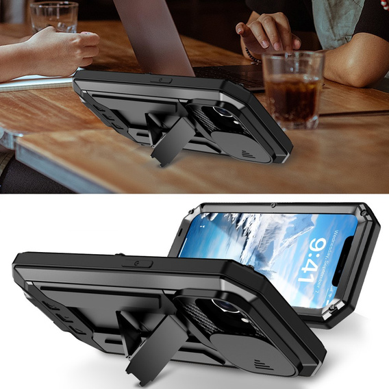 Armored case for iPhone 16E, R-JUST, black