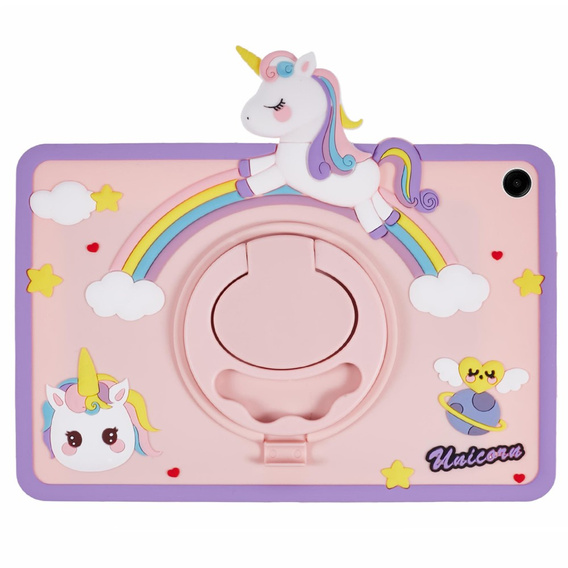 Children's case for Samsung Galaxy Tab A11 Plus / A9 Plus, Cute Patterns, with stand, pink