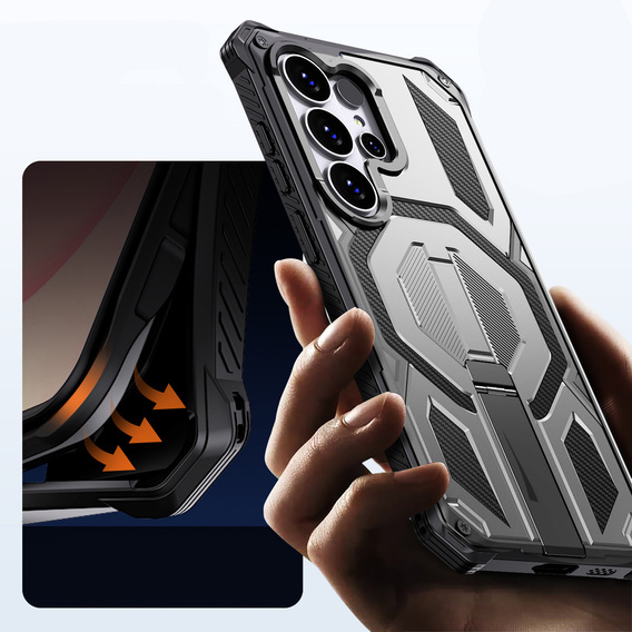 MagSafe-compatible protective case with stand for Samsung Galaxy S26 Ultra