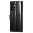 Flip case for Samsung Galaxy S23 Ultra, ERBORD Waxy Wallet, brown