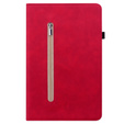 Case for Samsung Galaxy Tab A7 Lite, Wallet Pen Slot, red