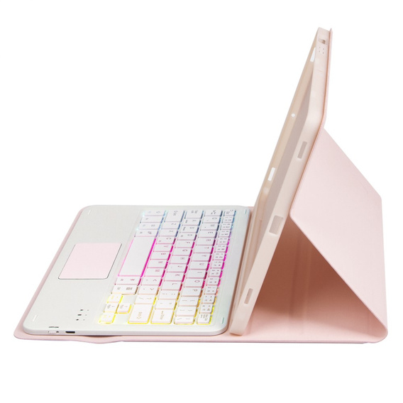 Case + keyboard Samsung Galaxy Tab S9 FE X510 / X516, with touchpad, pink