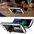 Armored case for Samsung Galaxy S23 Plus, R-JUST CamShield Slide, silver