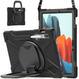 Case for Samsung Galaxy Tab S10 Lite / S10 FE / S9 FE / S9 / S8 / Tab S7, armored rotary 360, black
