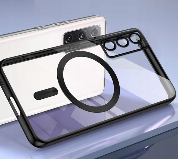 Case for Samsung Galaxy S20 FE, Electro MagSafe, black + Screen Glass
