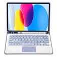 Case + keyboard iPad 10.9 2022 10 Gen, TouchPad Pen Slot, purple
