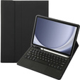 Case + keyboard Samsung Galaxy Tab A9+, Leather Pen Slot TouchPad, black