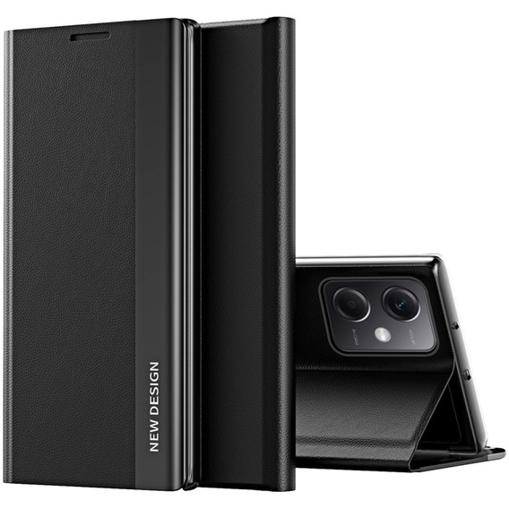 Flip case for Xiaomi Poco X5 Pro 5G / Redmi Note 12 Pro, Side Magnetic, black
