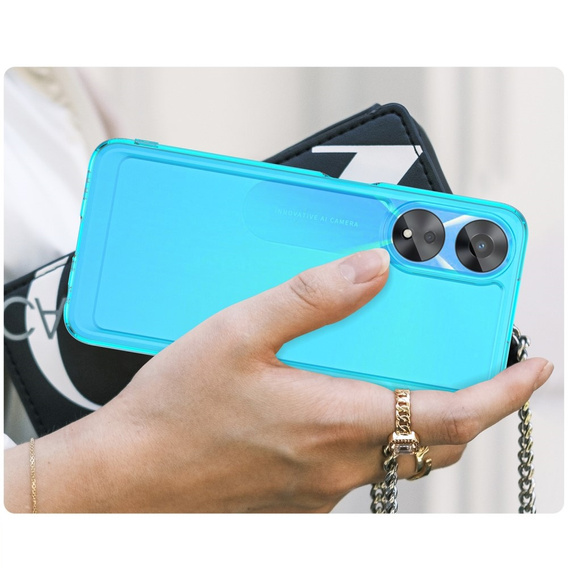 Case for Oppo A78 5G, Fusion Hybrid, blue