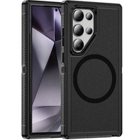 Case with frame for Samsung Galaxy S24 Ultra, for MagSafe, black