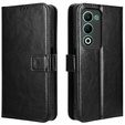 Flip case for Oppo A5 5G / A5m, Crazy Horse Wallet, black