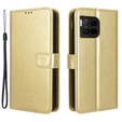Flip case for T Phone 2 Pro 5G, Crazy Horse Wallet, gold