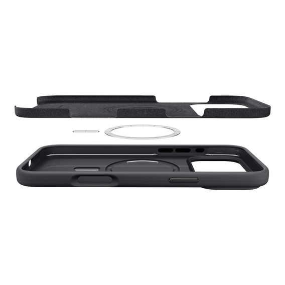 Spigen Case for iPhone 17 Pro Max, Silicone Fit MagSafe, Black