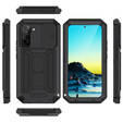 Armored case for Samsung Galaxy S22+ Plus 5G, R-JUST CamShield Slide, black