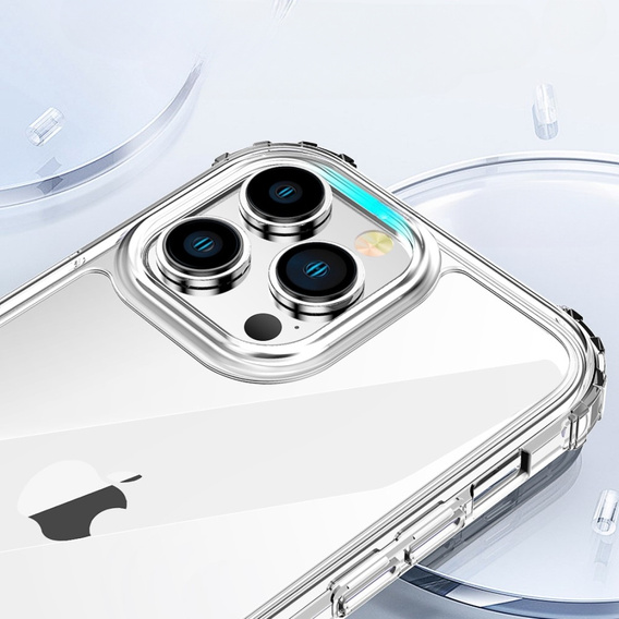 Case for iPhone 14 Pro, Shockproof, with film, transparent
