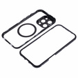 Magnetic Dual Glass MagSafe case for iPhone 16 Pro, black