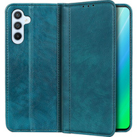 Flip case for Samsung Galaxy A34 5G, Split Leather, green