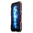 Case LUPHIE for iPhone 14, Armor Bumper, black / red