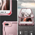 Armored case for iPhone 7 Plus / 8 Plus, Dexnor Full Body, pink rose gold
