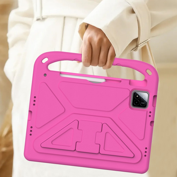 Children's case for Xiaomi Pad 7 / 7 Pro, with handle, pink