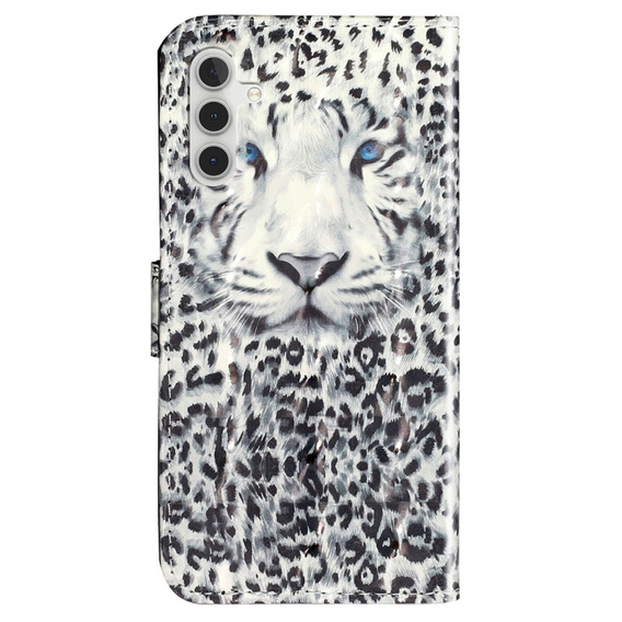 Flip case for Samsung Galaxy A35 5G, Wallet, Leopard