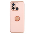 Case for Xiaomi Redmi 12C, Electro Ring, pink rose gold
