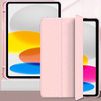 Case for iPad 10.9 2022 10 Gen, Smart Pencil, with space for stylus, pink