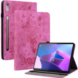 Flap case for Lenovo Tab P12, flower, pink