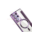 Flip case for Samsung Galaxy S22 Ultra 5G, RFID Wallet MagSafe CamShield, purple