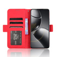 Flip case for Xiaomi 14T Pro, Card Slot, red