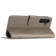 Flip case for Samsung Galaxy S23 FE, Butterfly, grey