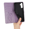 Flip case for Samsung Galaxy A55 5G, Wallet, Butterfly, purple