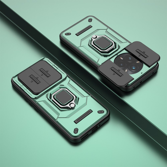 Case for Realme 14 Pro+ 5G, CamShield Slide, green