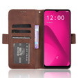 Flip case for T Phone 2 5G, Card Slot, brown
