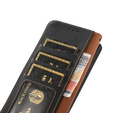 KHAZNEH RFID case for Xiaomi 13T / 13T Pro, Litchi Texture, black